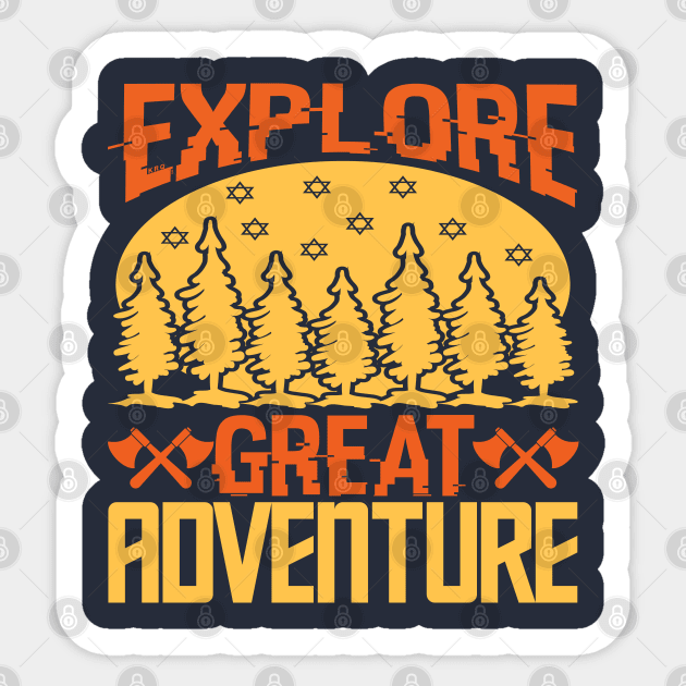 Explore great adventure Sticker by Dasart